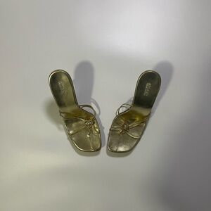 y2k gold polly pocket style heels